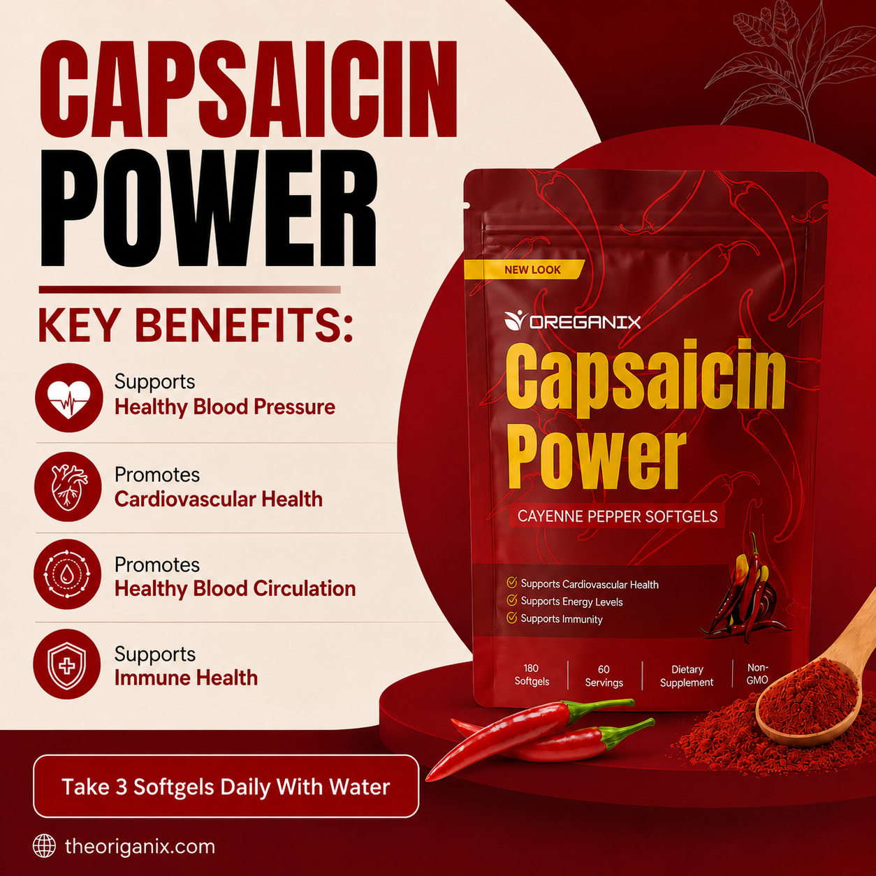 Oreganix™ Capsaicin Power - Cayenne Pepper Softgels