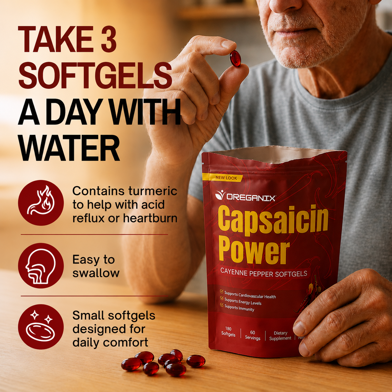 Oreganix™ Capsaicin Power - Cayenne Pepper Softgels