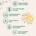 The Oreganix Vitamin D3 + K2 (MK-7) Softgels with Coconut MCT Oil