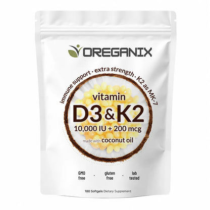 High-Potency Vitamin D3 & K2 Softgels Oreganix™