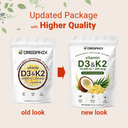 The Oreganix Vitamin D3 + K2 (MK-7) Softgels with Coconut MCT Oil