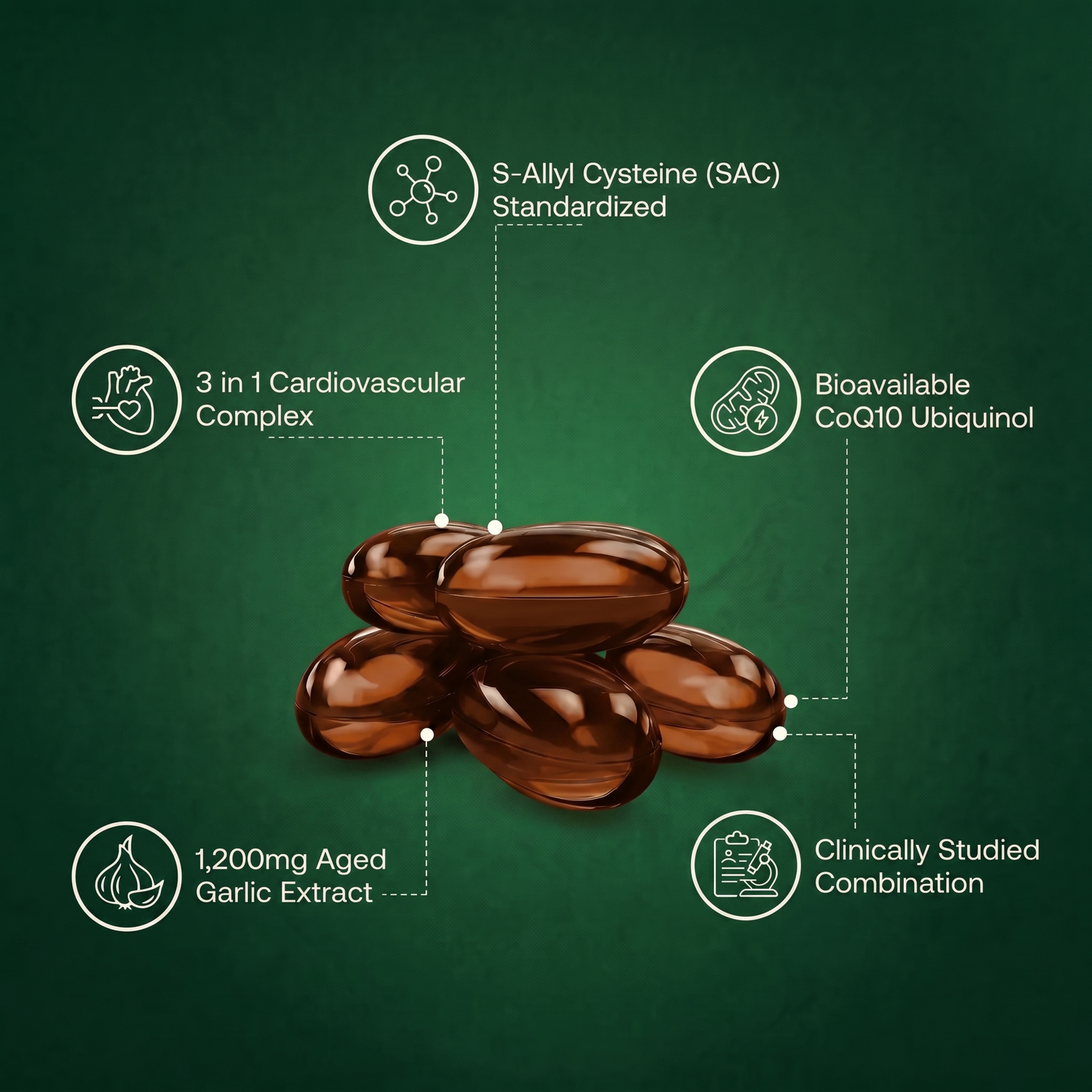 Oreganix™ Aged Odorless Garlic Softgels - Promotes Cardiovascular Vitality