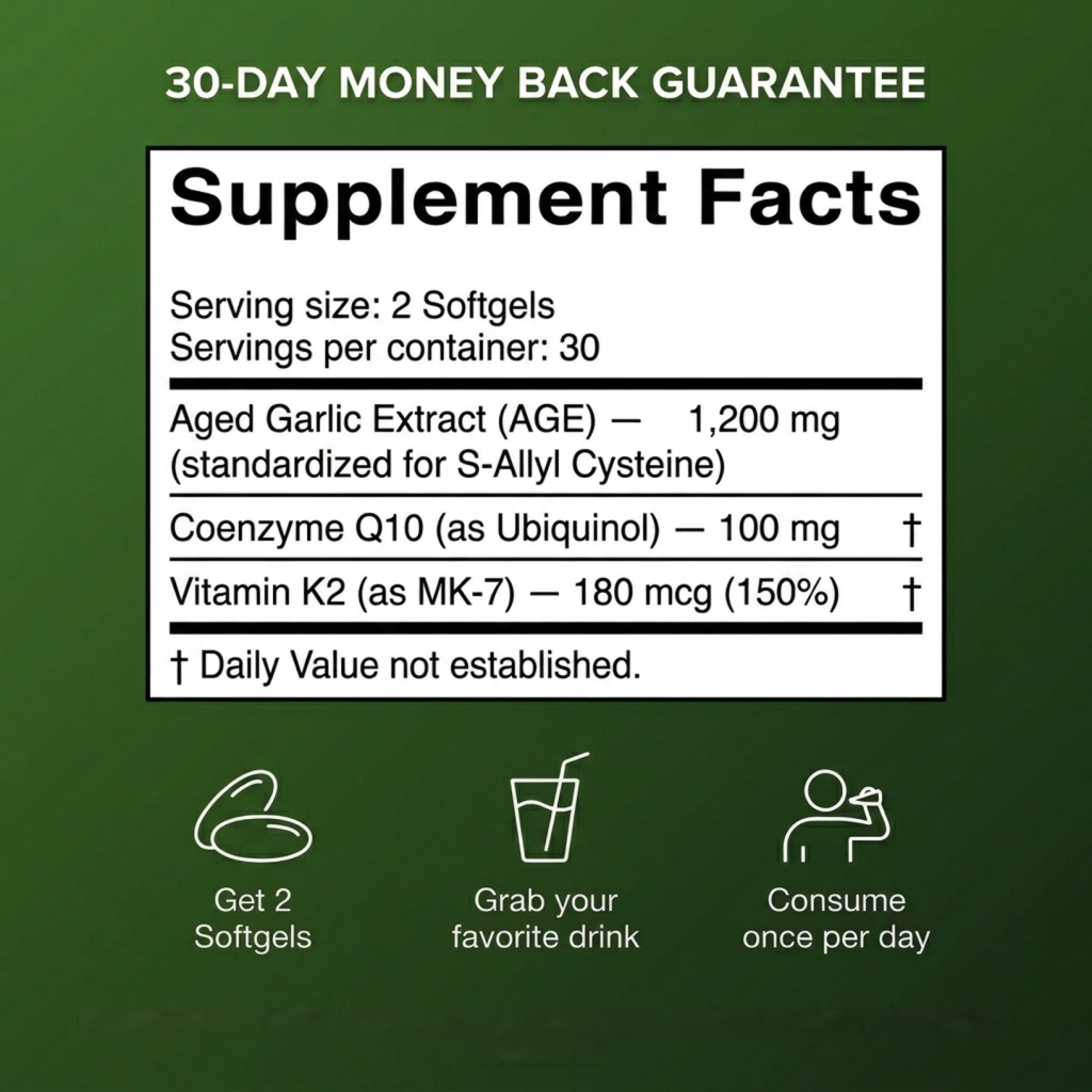 Oreganix™ Aged Odorless Garlic Softgels - Promotes Cardiovascular Vitality