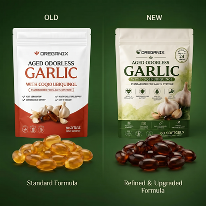 Oreganix™ Aged Odorless Garlic Softgels - Promotes Cardiovascular Vitality